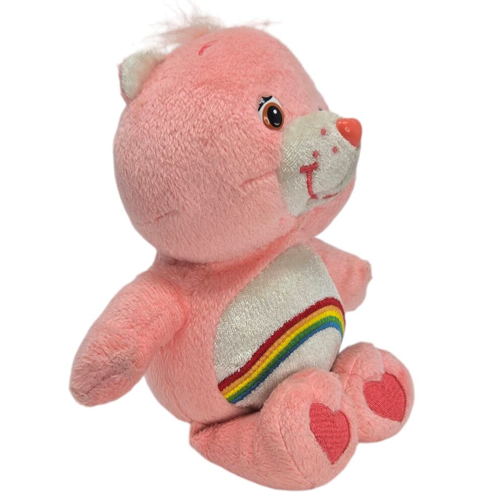 Play Along Vintage Cheer Bear Care Bears Cartoon Stuffed Animal Plush Toy 6" - Picture 5 of 6